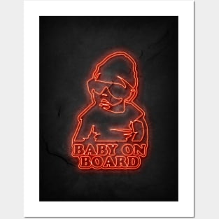 Baby on board Posters and Art